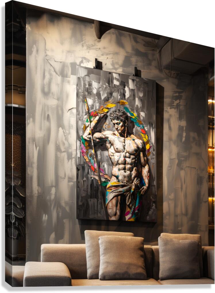 006 AI1 3 Adonis masterpiece of ancient sculpture Canvas Print