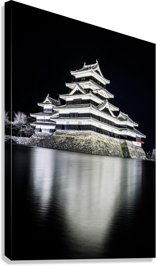Matsumoto Castle at Night 1 Canvas Print