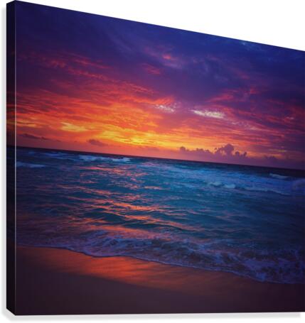 Beach Sunset Canvas Print