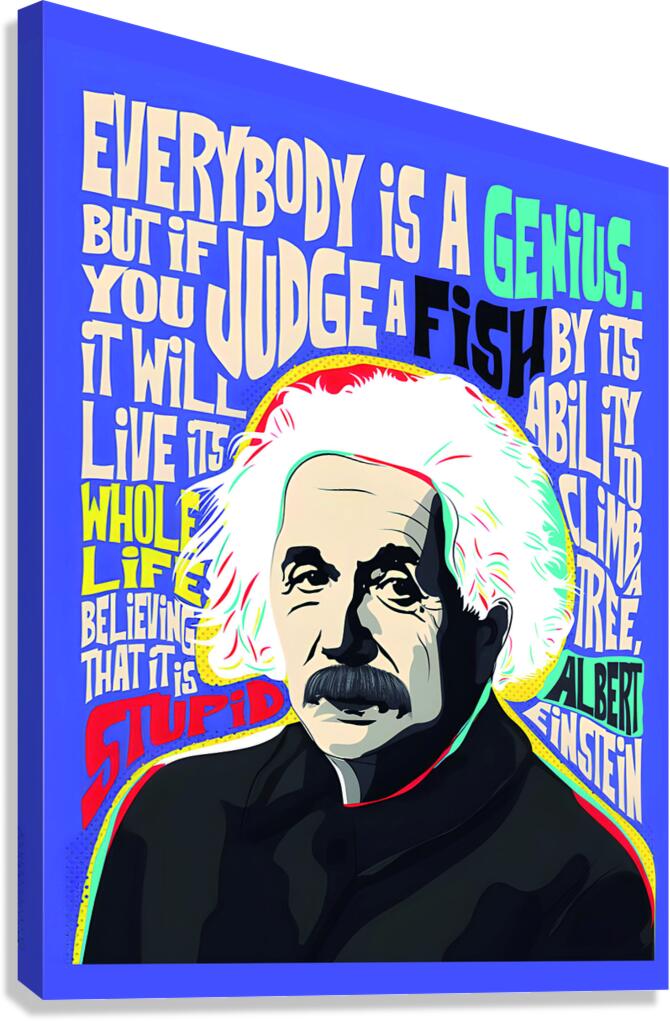 albert einstein Canvas Print