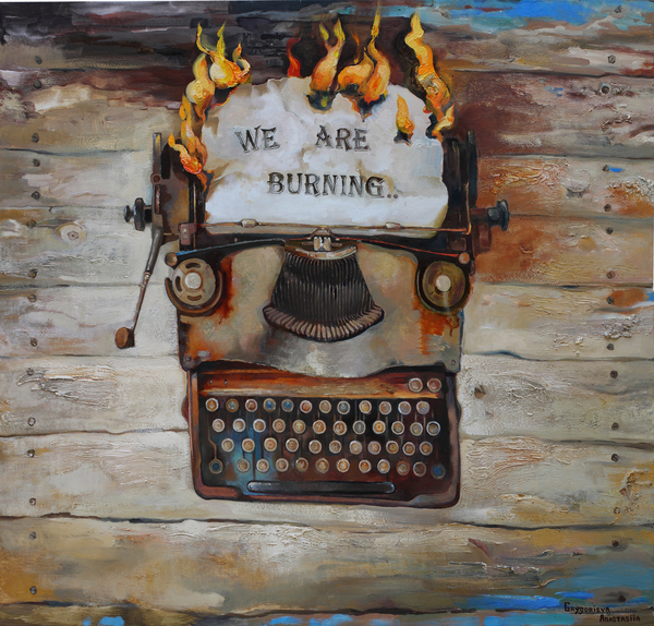 We are burning  Print