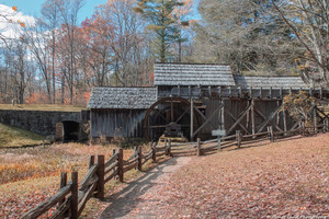 Autumn Day at Mabry Mill