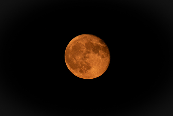 Orange Moon Rising by Chad Meyer