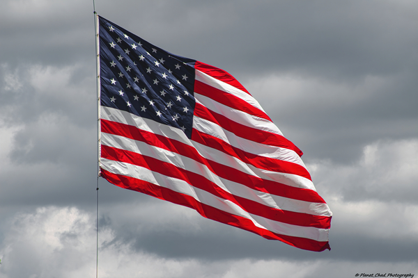 American Flag - Storms and Stripes  Print