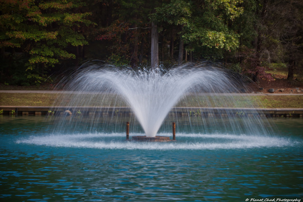 Fountain at C.G. Hill Memorial Park  Print