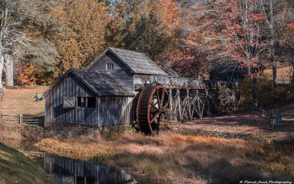 Fall Colors at Mabry Mill  Print
