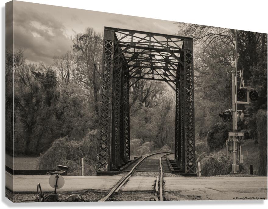 Elkin Creek Train Trestle in North Carolina  Canvas Print