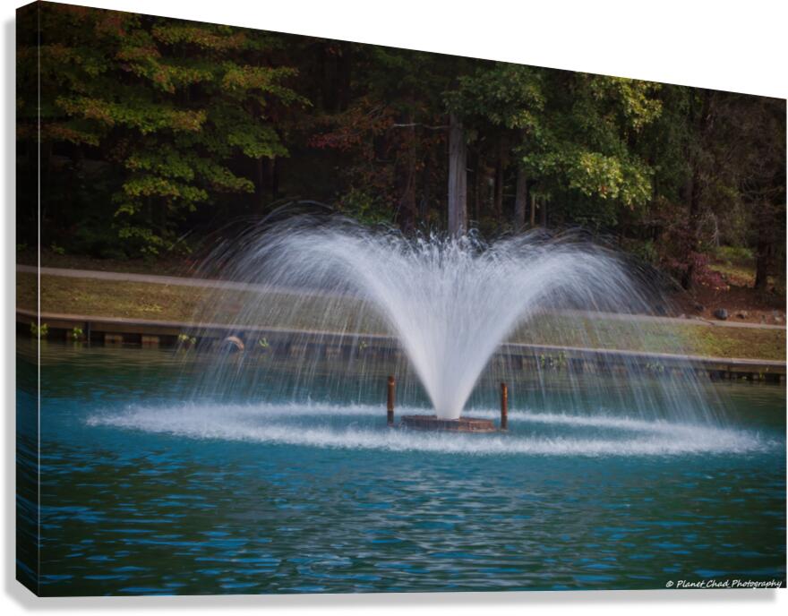 Fountain at C.G. Hill Memorial Park  Canvas Print
