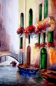 Beauty of Morning Venice Canal 