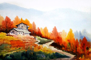 Beauty of Mountain Autumn Landscape