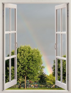 Rainbow Over Playground