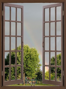 Rainbow Over Playground