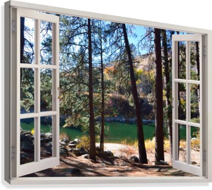 Sandy River Bank Afternoon Walk Canvas Print