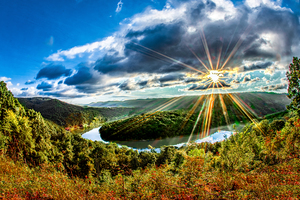 Summer Sunrise At Weavers Falls