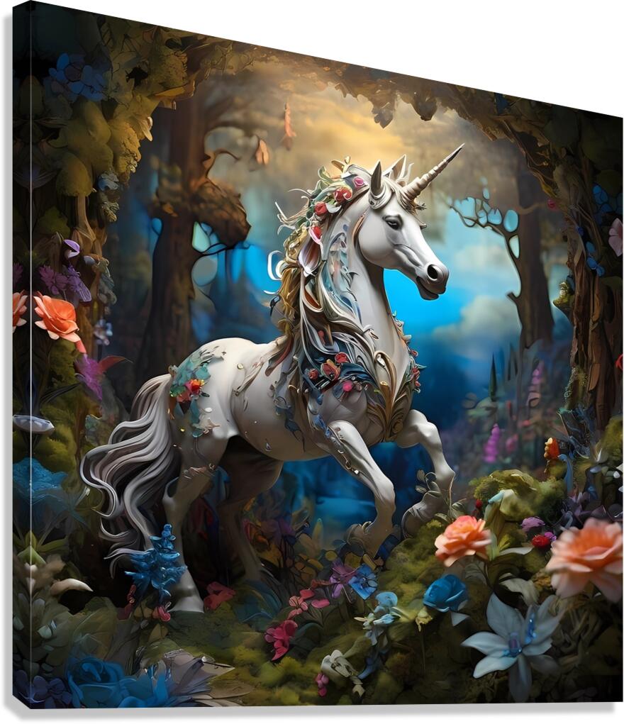 Default masterpiece multilayered fantasy diorama Canvas Print