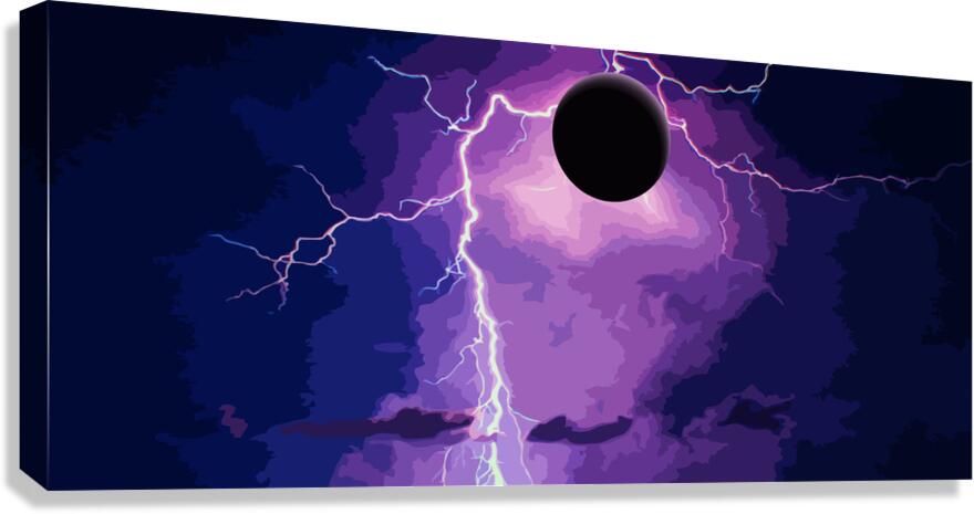Orb Lightning Canvas Print