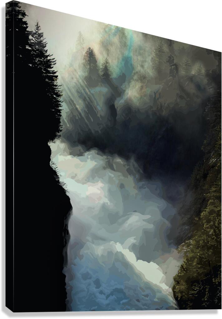 Rushing Mists Canvas Print