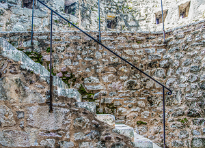 Ancient Stone Staircase in Kotor