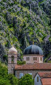 Domes Under Montenegro Cliffs Edit