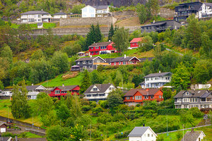 Red Houses in Eidfjord