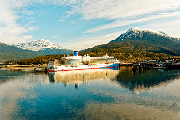 Cruise Ship in Juneau Alaska Print