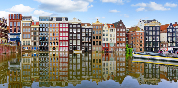 Building Reflections in Amsterdam Print