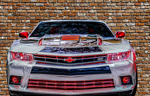 Old Brick Wall Different Colors Print