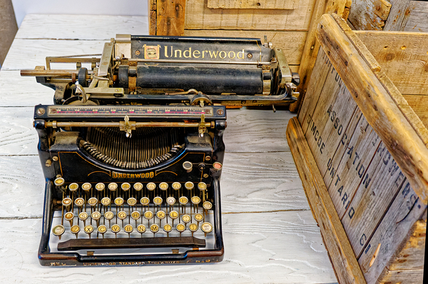 Old Underwood Typewriter Print