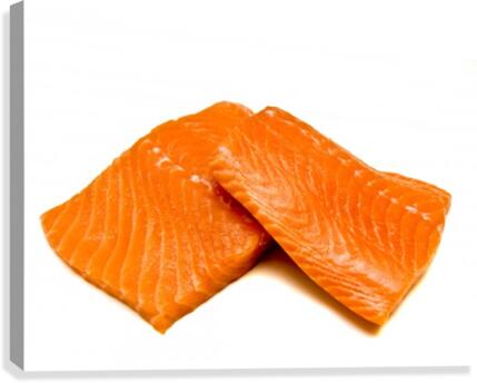 Two Salmon Fillets Canvas Print