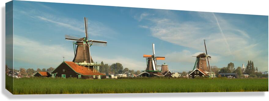 A Clear Calm Pond in Sunnmore Museum in Alesund Norway Canvas Print