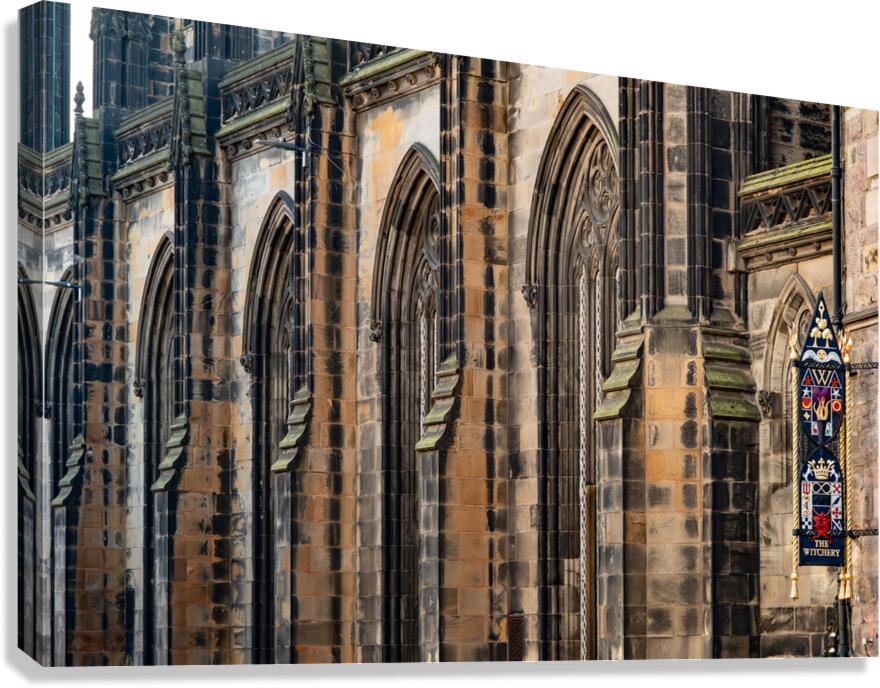 Windows of St Giles Cathedral in Edinburgh Scotland Canvas Print