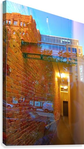 Backstreet Reflection  Canvas Print