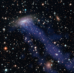 Galaxy ESO 137 001 Visible and X ray