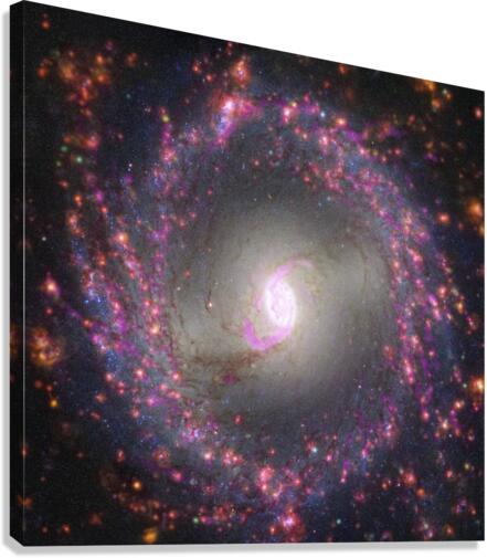 Multiwavelength View of NGC 3351 Canvas Print