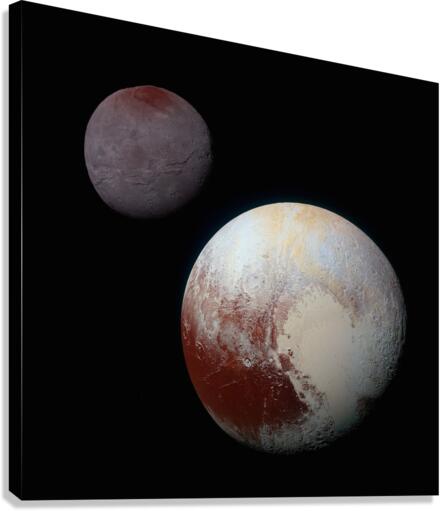Pluto and Charon  Canvas Print