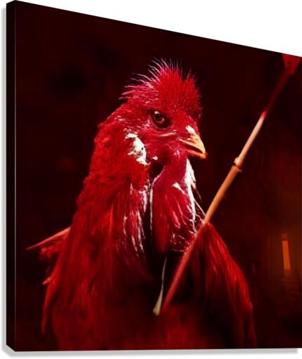 cock red Canvas Print