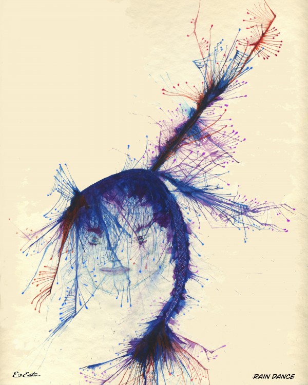 Frailed Feathers Print