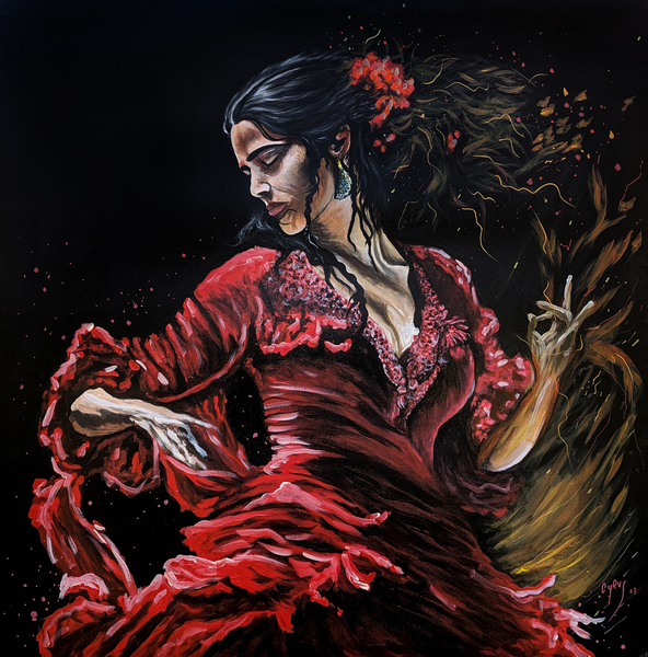 Michele flamenca Print