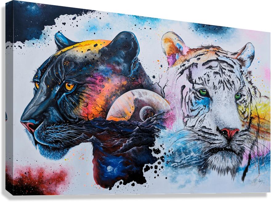 Ebony & Ivory Canvas Print