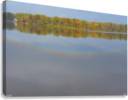  A Rainbow Reflection Canvas Print