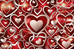 A stunning visual of Valentine s hearts cascading