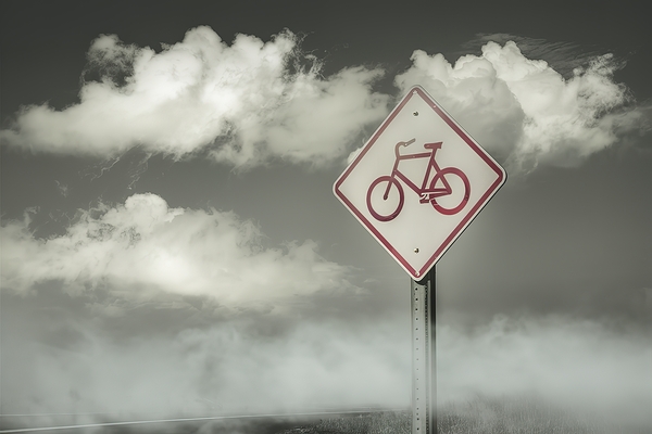 A striking and functional sign circular in shape Print