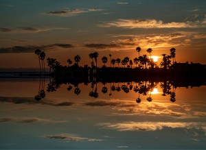 Sunset over Corona Del MAr California