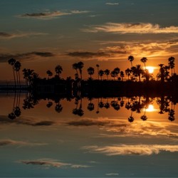 Sunset over Corona Del MAr California