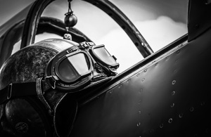 Aviator Cockpit B&W Series 002