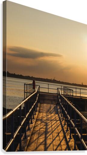 Sunset Boardwalk Canvas Print