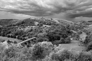 Viaduct in countryside - England