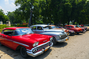 Classic american cars. Havana - Cuba
