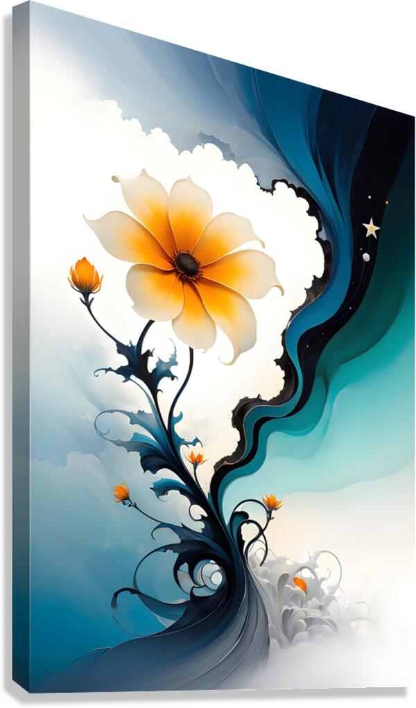 Flower star Canvas Print