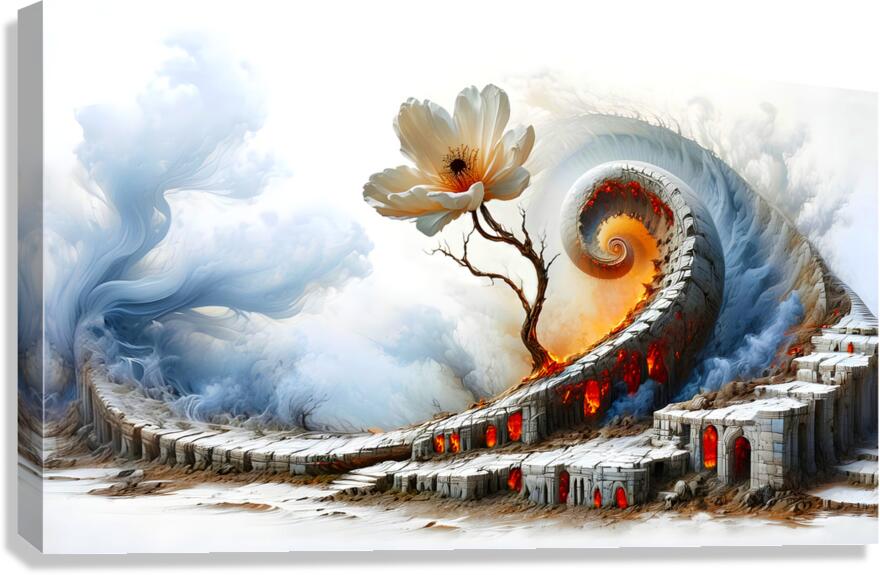 Fiery Empire Canvas Print